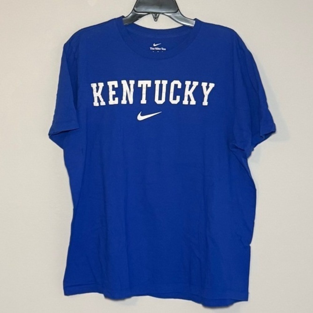Nike Kentucky Wildcats Mens XL Blue Graphic T-Shirt BV1997-4EV UK Wildcats Tee
